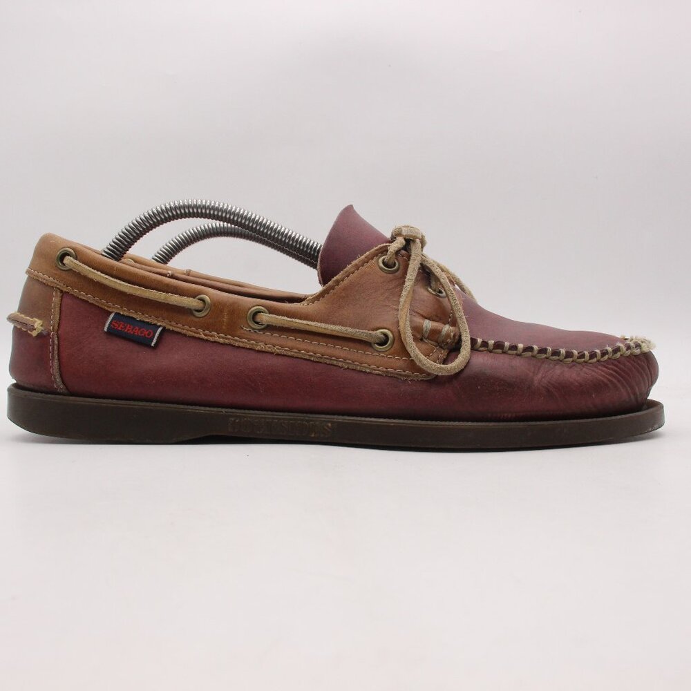 Sebago Docksides Loafer Men’s Size 10 M Slip On Boat Shoes Burgundy Leather